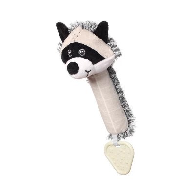 BABYONO Gwiżdżąca zabawka z gryzakiem Szop pracz skalisty 25x11 cm