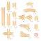 Bigjigs Rail Set di binari in legno 25 pezzi
