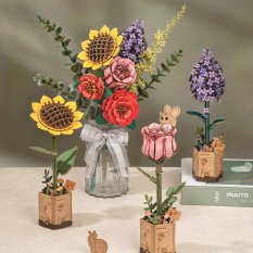 RoboTime 3D träpussel Syren