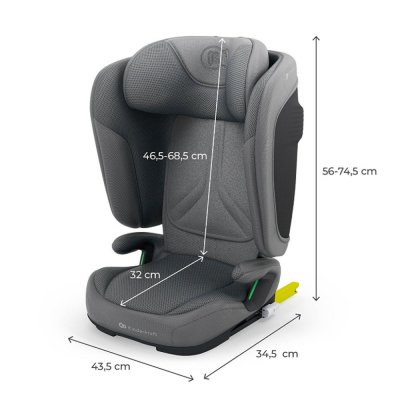 KINDERKRAFT Silla de coche plegable Unity 2 I-Size (100-150 cm) Grey