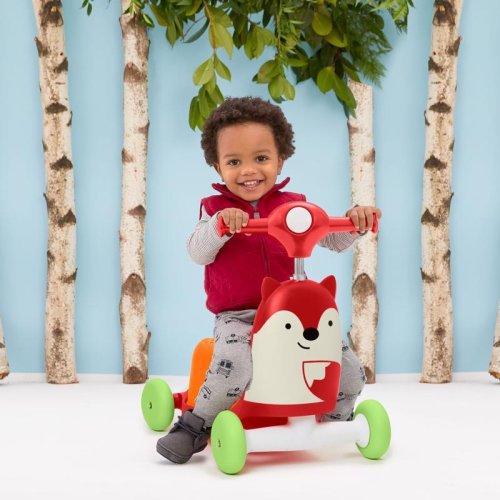 SKIP HOP Zoo bouncer 3 em 1 Ride-On Fox 12m+ até 20 kg