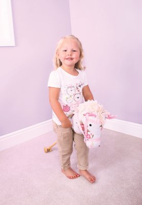 Bigjigs Toys Roze Stokpaard