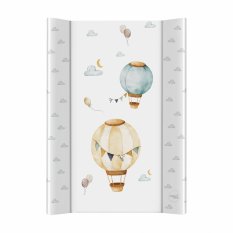 CEBA BABY Podložka přebalovací 2-hranná s pevnou deskou (50x70) Basic Balloons
