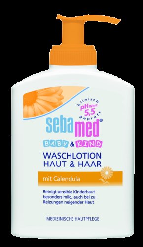 SEBAMED Dětská mycí emulze s měsíčkem, 200 ml