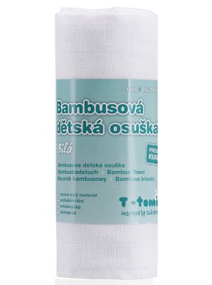 T-TOMI Bambushandtuch BIO 100x80 cm, weiß