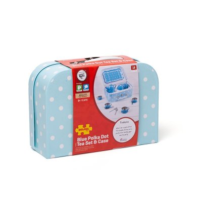 Bigjigs Toys Blau Gepunktetes Teeservice