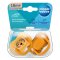 CANPOL BABIES Set symmetrischer Silikon-Schnuller BabiesBoo 18m+ 2 Stk. orange