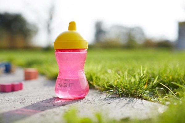 Kubek Philips AVENT Grippy z twardą wylewką, 300 ml, dziewczynka