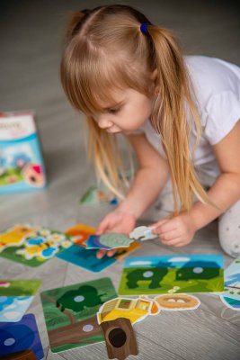 Pexi Velcro puzzles - ¿Quién vive dónde?