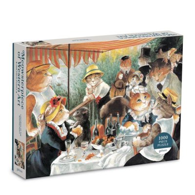 Galison Puzzle Rudererfrühstück mit Katzen, 1000 Teile
