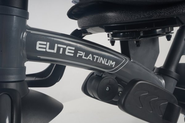 Rowerek trójkołowy QPLAY Elite Platinum Black, 6 w 1, wiek 10-72 miesięcy