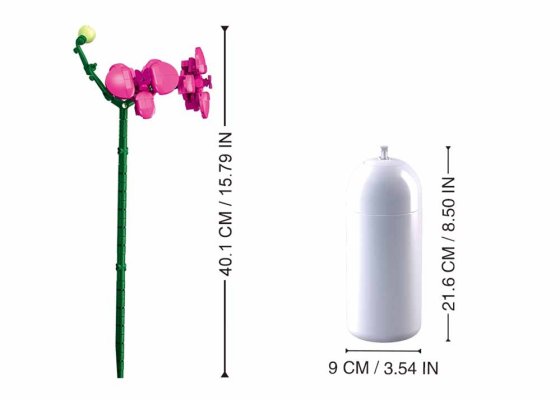 Sluban Flowers M38-B1101-12 Orchid in a vase