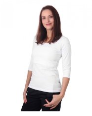 T-shirt d'allaitement Katherine, manches 3/4, blanc