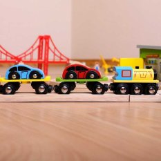 Bigjigs Rail Comboio de Carga com Carros e Carris