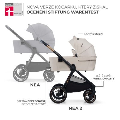 KINDERKRAFT Carrinho de bebé combinado Nea 2 2 em 1 Bege