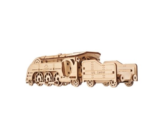 Ugears Puzzle 3D de madera mecánico MINI Locomotora