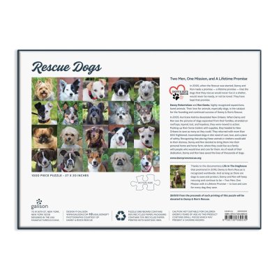 Galison Puzzle Hunde aus dem Tierheim 1000 Teile
