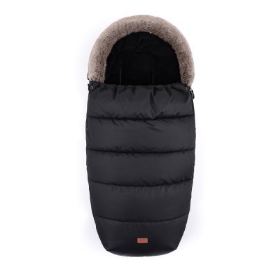 PETITE&MARS Set zimní fusak Comfy 4v1 + rukavice na kočárek Furry Forever Black