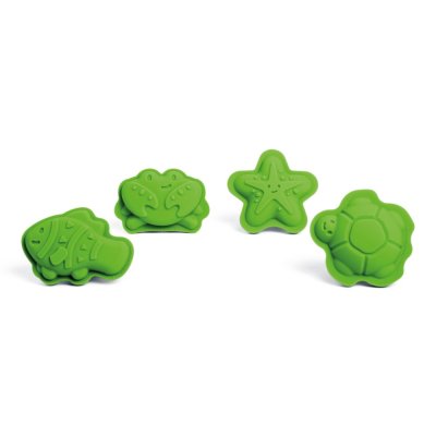 Bigjigs Toys Silikonski modelčki zeleni Meadow