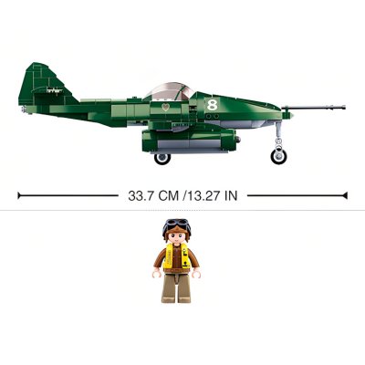 Sluban Battaglia di Budapest M38-B0977 Aereo da caccia Me 262