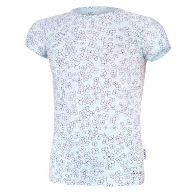 Completo bambina sottile Outlast® - fiori color menta chiaro/prugna