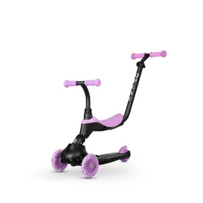 Hulajnoga / rowerek biegowy QPLAY Sema Evo ze światłami LED Violet, wiek 1 - 6 lat, do 50 kg