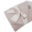 EKO cotton swaddle with velvet and coconut bow inside Beige Meadow 75x75cm