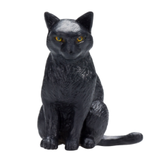 Mojo Gato negro sentado