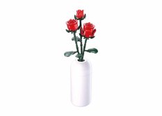 Sluban Flowers M38-B1101-04 Rdeča vrtnica v vazi