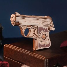 RoboTime 3D Träpussel Mini Pistol Justice Guard