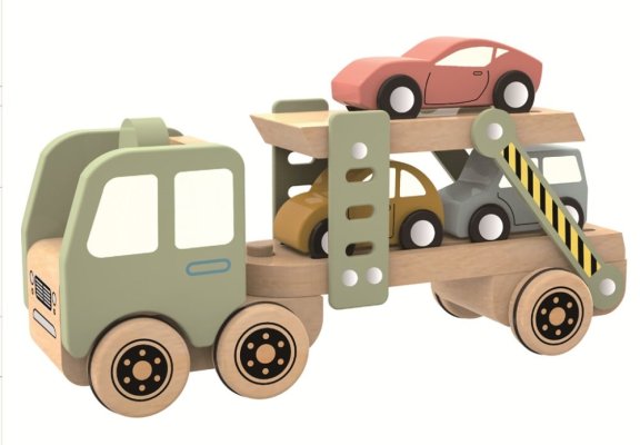 2Kids Toys Holz-Autotransporter