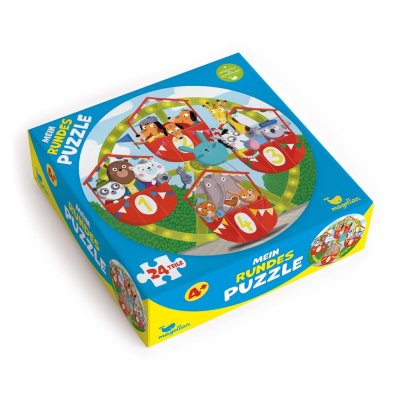 Magellan Kör alakú puzzle Állatok a vidámparki keréken