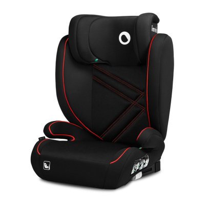 LIONELO Bilbarnstol Hugo i-Size (100-150 cm) Sporty Black Red