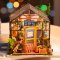 Puzzle 3D en bois RoboTime Miniature de maison Serre de fleurs