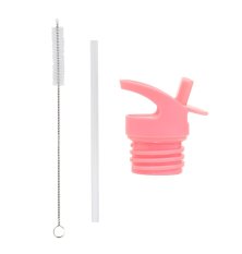 A Little Lovely Company - bouchon, brosse et paille pour gourde en acier inoxydable - glace
