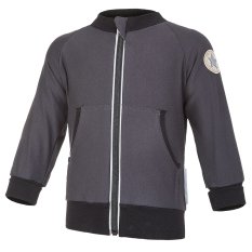 Bluza z podszewką rozpinana Outlast® - antracyt/biało-czarny pasek