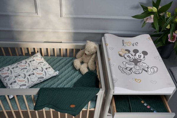 CEBA BABY Podložka přebalovací měkká COSY (50x70) Disney Minnie & Mickey Grey