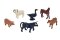 Mojo Mini mundo Animais da quinta conjunto de 6 peças - conjuntos variados
