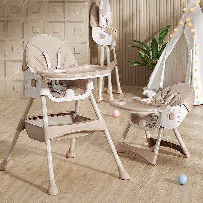 Silla de comedor infantil 2 en 1 Confort - Beige
