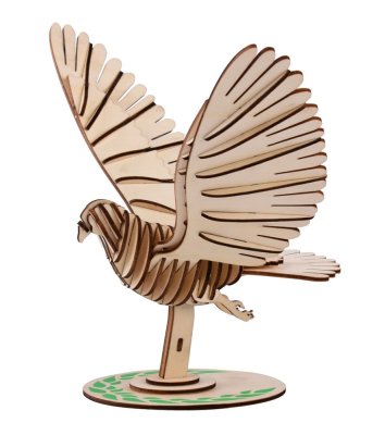 Woodcraft 3D Holzpuzzle Taube