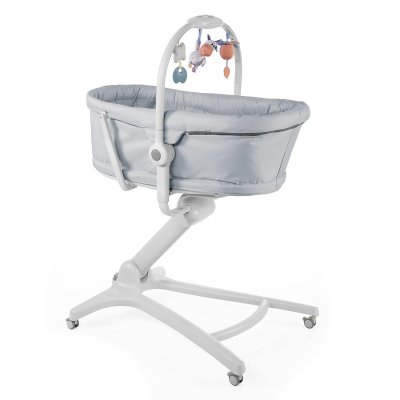 CHICCO Baby Kram 4 i 1 spjälsäng/säng/stol - Grå Re_Lux