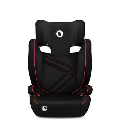 LIONELO Bilbarnstol Hugo i-Size (100-150 cm) Sporty Black Red