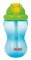 NUBY Kubek niepłynący ze składaną słomką i pojemnością 360 ml, 12 m+ niebieski