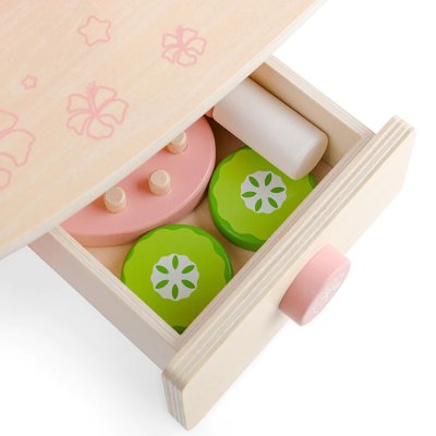 Bigjigs Toys Sminkbord i trä rosa