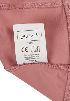 STERNTALER Czapka do wody z osłoną karku wiązana z filtrem UV 50+ różowa dziewczynka 47 cm-9-12