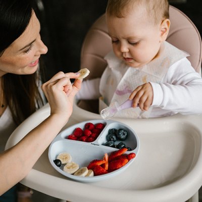 BABYONO Lyžičky silikónové - dievča 2ks, 6m+