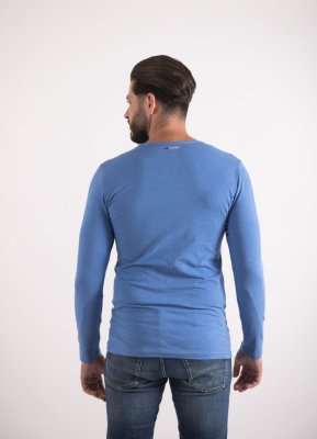 Majica moška DR tanka Outlast® - modri melange