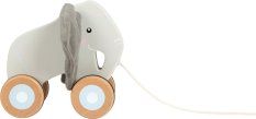 small foot Drvena igračka za povlačenje Slon sa šuškavim ušima