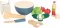 small foot Set de ensalada con verduras para cortar Fresh