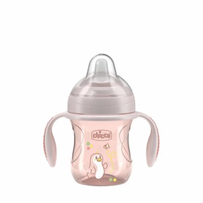 CHICCO Transition Cup with Handles pink, 4m+